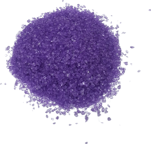 Dekoratif Kırma Kırık Cam SEDEFLİ Renk Cam Kırığı (100 Gram) Mor