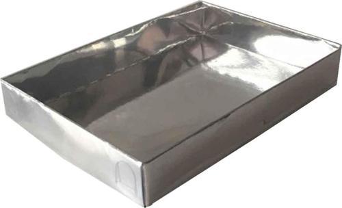 Asetat Kapaklı Karton Yasin Ve Tespih Kutusu 10.5X14.5X2(25 Adet)  Gümüş