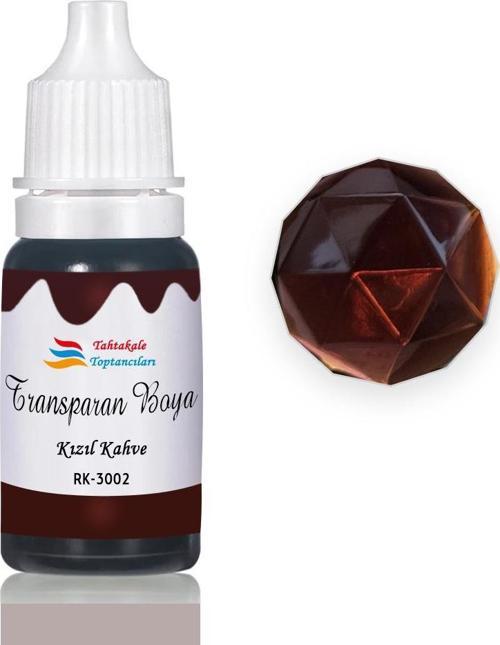 Epoksi Reçine Transparan Boya Pigment Şeffaf Epoksi Boyası 20 ML  Kızıl Kahve - 3002