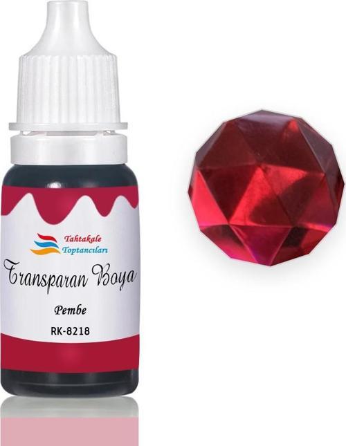 Epoksi Reçine Transparan Boya Pigment Şeffaf Epoksi Boyası 20 ML Pembe - 8218