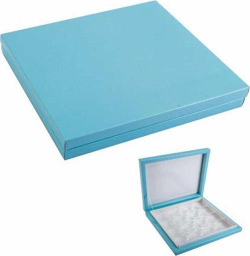 Karton Çikolata Kutusu 24 lü Separatörlü 23.4X31.5 CM  Mavi