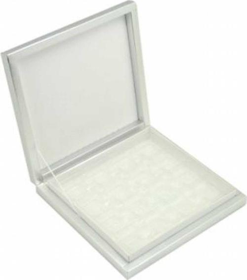 Karton Çikolata Kutusu 9 lu Separatörlü 18X19 CM  Gümüş