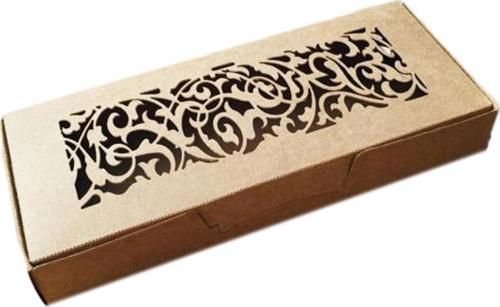 Karton Kutu Lazer Kesim  6.5X16X2.5 (25 Adet)  Kraft