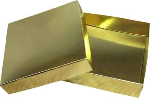 Komple Karton Kutu 10X10x3 CM  (25 Adet )  Gold