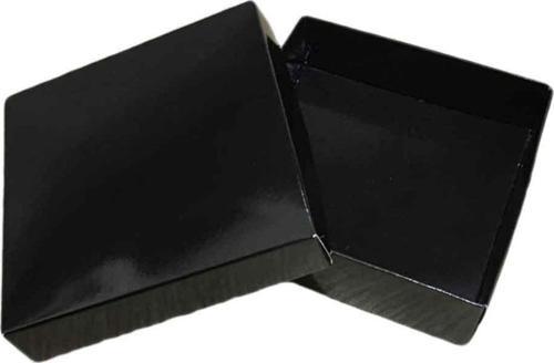 Komple Karton Kutu 10X10x3 CM  (25 Adet )  Siyah