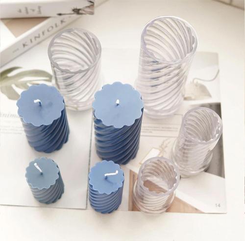 Poli Karbon Mum Kalıbı Mika Sert Plastik Burgulu Mum Kalıbı 8,6X9 CM 6234