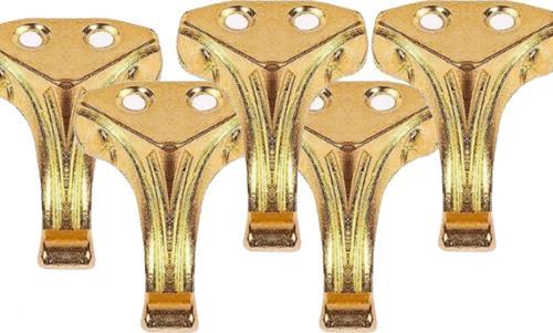 Metal Aysak Epoksi Tepsi Tesbih Kutusu Ve Aksesuar Ürünleri İçin Mini Ayak 100 lü  2,5 Cm  Gold
