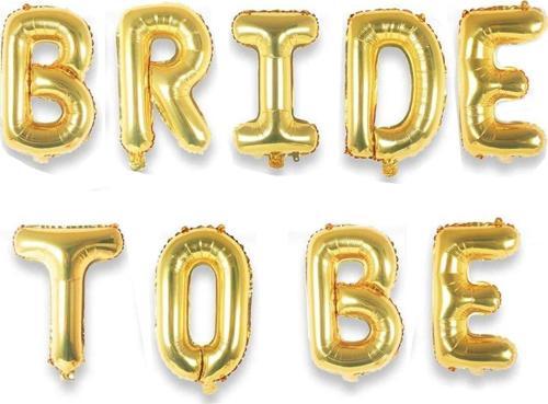 Folyo Balon Bride To Be 9 Parça 40 CM  Altın