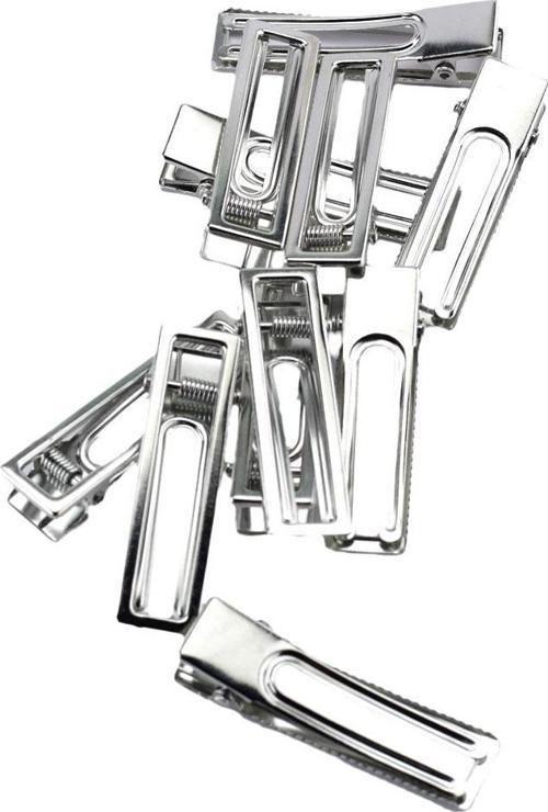 Metal Toka Epoksi Tokası   Köşeli Model (4 Adet)   Gümüş