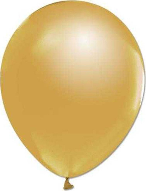 Metalik Balon 12 İnç Baskısız (100 Adet) Altın