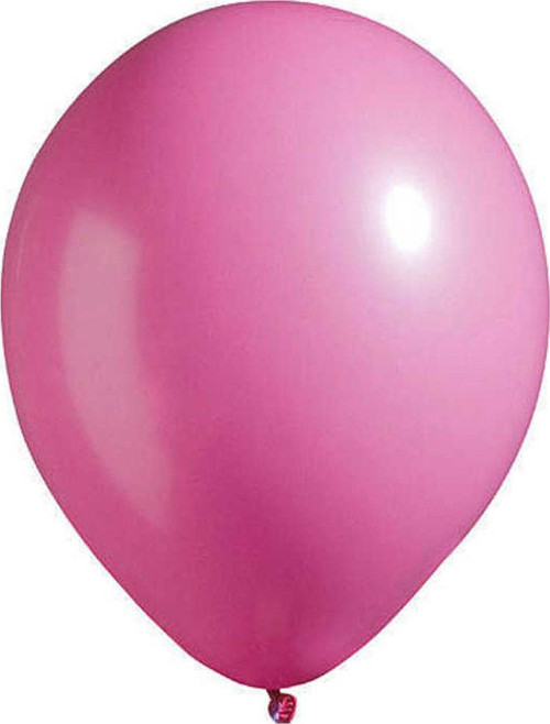 Metalik Balon 12 İnç Baskısız (100 Adet) Fuşya
