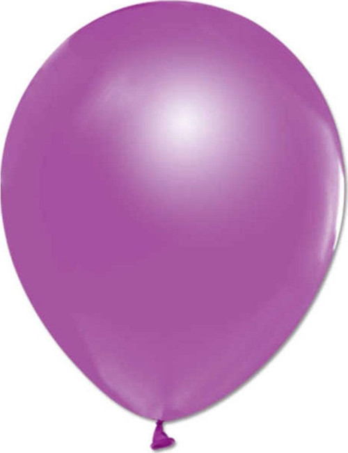 Metalik Balon 12 İnç Baskısız (100 Adet) Mor