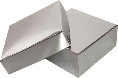 Komple Karton Kutu 5X5X2.2 CM (50 Adet)  Gümüş