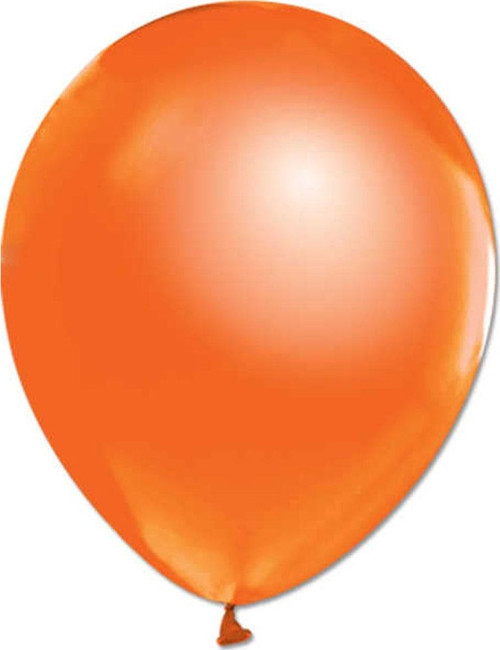 Metalik Balon 12 İnç Baskısız (100 Adet) Turuncu