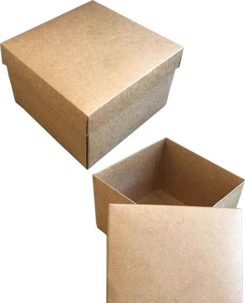 Komple Karton Kutu Düz Renk 15X15X10 CM  (10 Adet )  Kraft