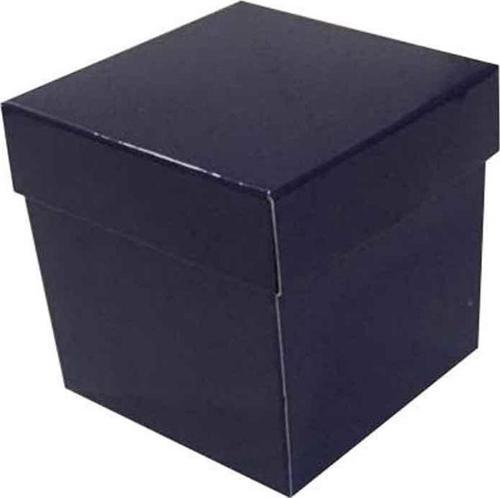 Komple Karton Kutu Düz Renk 7X7X7 CM (25 Adet)  Lacivert