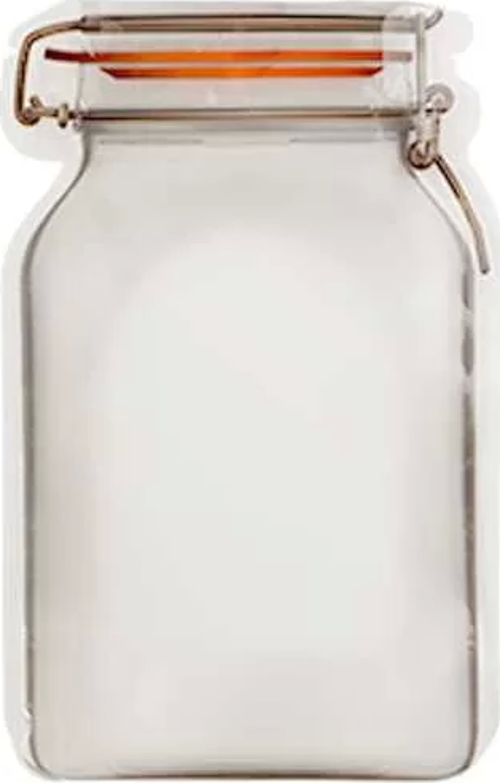 Kavanoz Kesim Kilitli Doypack 15,5x22 cm - 50 Adet