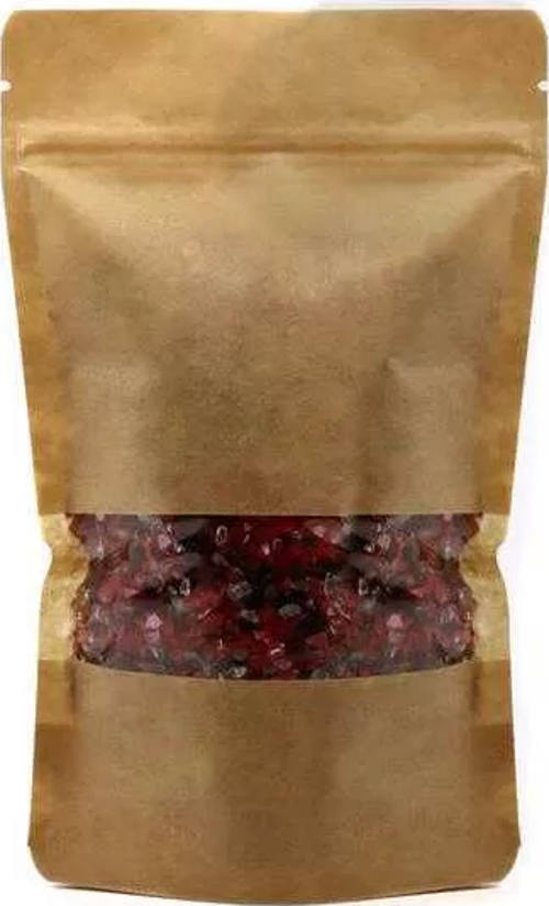 Pencereli Koyu Kraft Doypack 13x22,5 cm - 2000 Adet