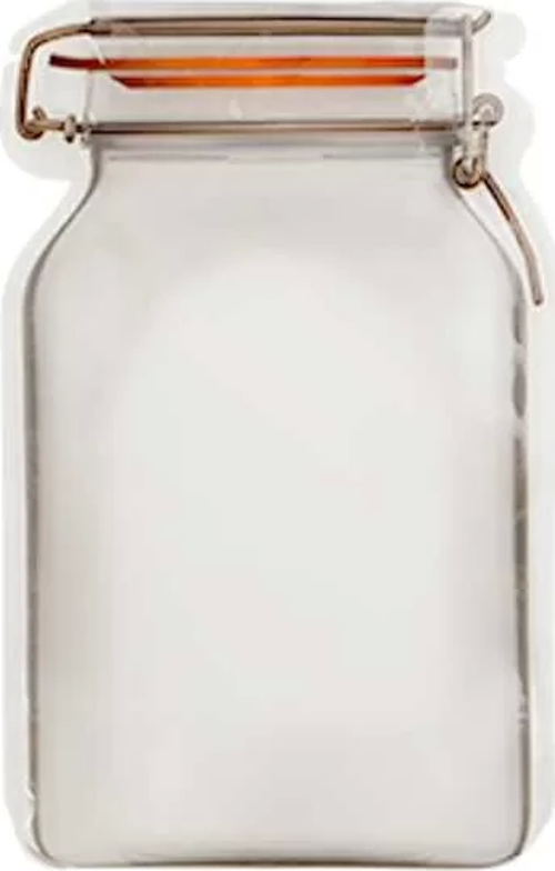 Kavanoz Kesim Kilitli Doypack 17,5x27 cm - 50 Adet