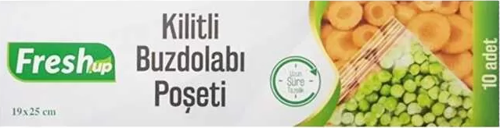 Kilitli Buzdolabı Poşeti Orta 19x25 cm - 10 Adet