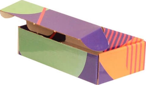 18x10x4,5cm Desenli Kutu - Yeşil-Lacivert-Yeşil