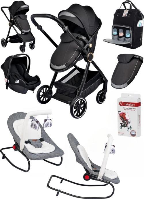 7 In 1 Yeni Doğan Full Set 999 Travel Sistem Bebek Arabası 331  Ev Tipi Ana Kucağı