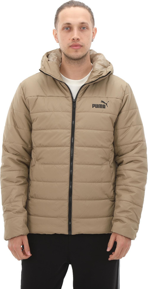 848938-67 Puma Ess Hooded Padded Jacket Erkek Mont Kahve