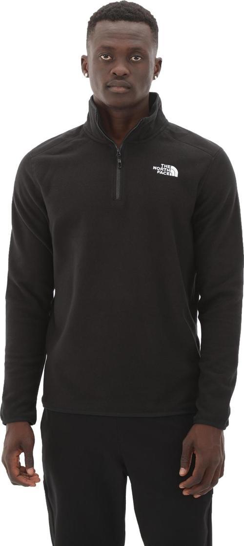 F0A855W4H01-R The North Face M 100 Glacıer 1-4 Zıp - Eu Erkek Sweatshirt Siyah