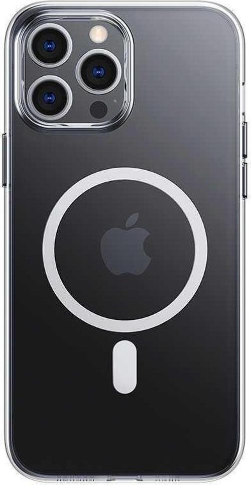 Apple iPhone 13 Pro Max Kılıf Wireless Magnetik Crystal Series With Magnetic Clear Kapak