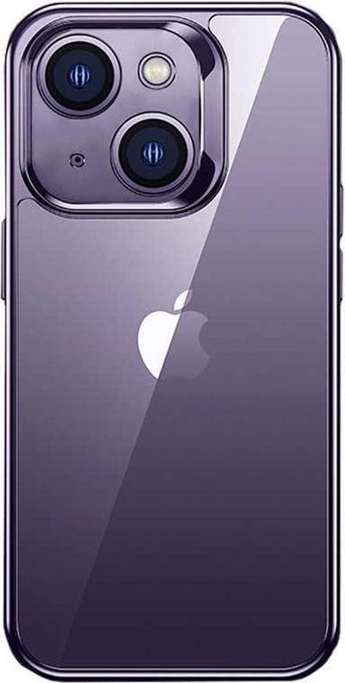 Apple iPhone 14 Kılıf Electroplating TPU Kapak Ekran Koruyucu Hediyeli