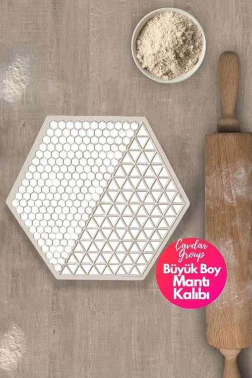 Mega Pratik Mantı Kalıbı Mantı Kesme Aparatı Üçgen Büyük Boy Mantımatik Mantı Yuvarlak Kalıp