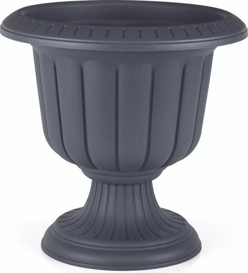 Kapıönü Saksısı 9,8 Litre - Dekoratif Saksı -Büyük Boy Siyah Saksı