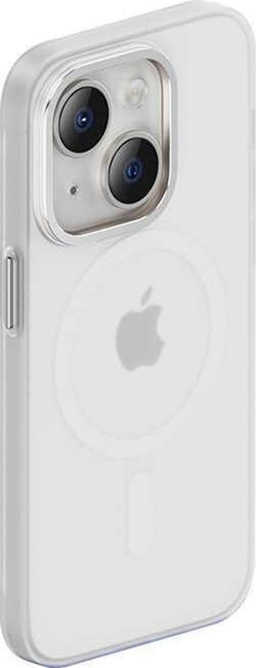 Apple iPhone 14 Plus Kılıf Sararmayan Wireless Şarj Destekli Yeni Magnetik Haze Kapak