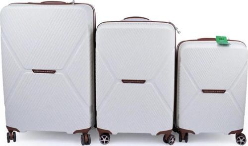 Bnt3000 Poli̇propi̇len (Pp) Kasa 3'Lü Set Vali̇z (Büyük + Orta + Kabi̇n)