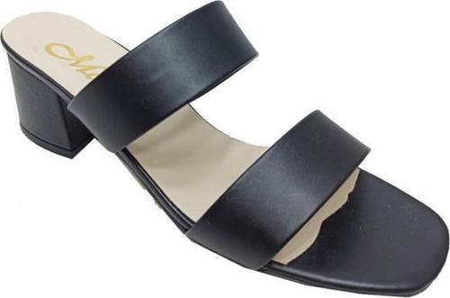 Mengı 5499 Deri Kalın Topuklu Fashion Kadın Terlik
