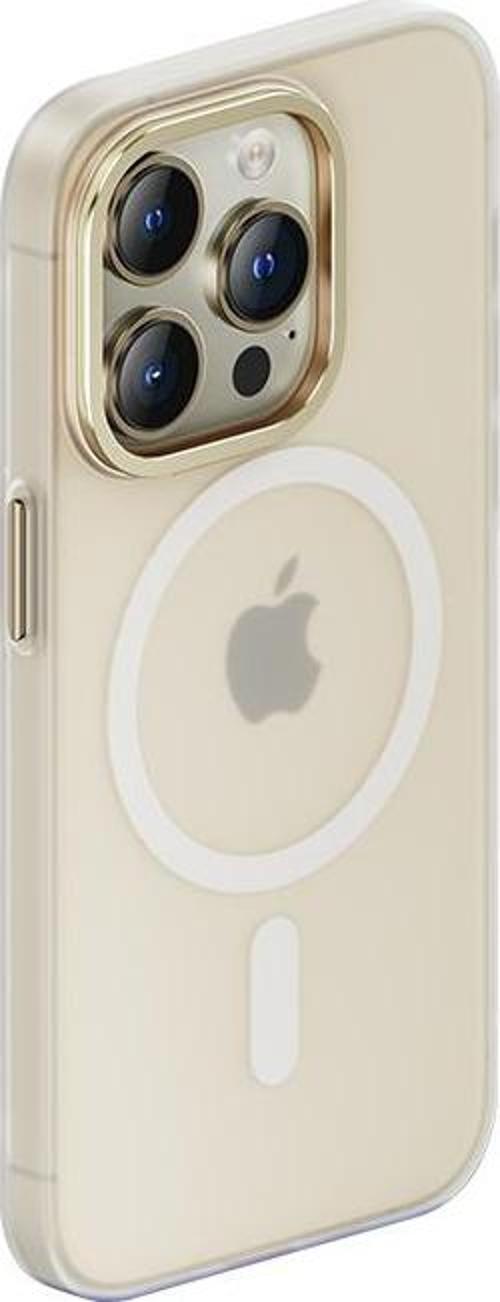 Apple iPhone 14 Pro Kılıf Sararmayan Wireless Şarj Destekli Yeni Magnetik Haze Kapak