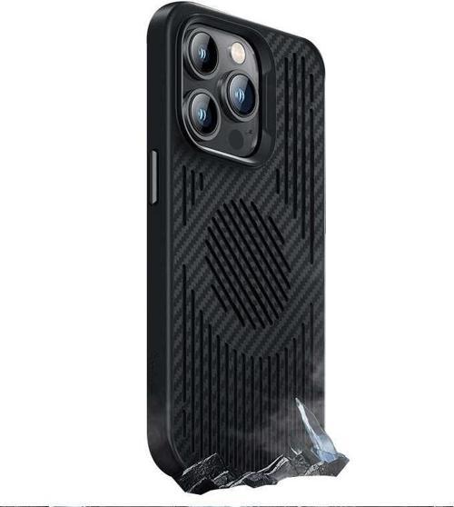 Apple iPhone 14 Pro Max Kılıf Karbon Magnetik Soğutucu Özellikli Telefon Kılıfı