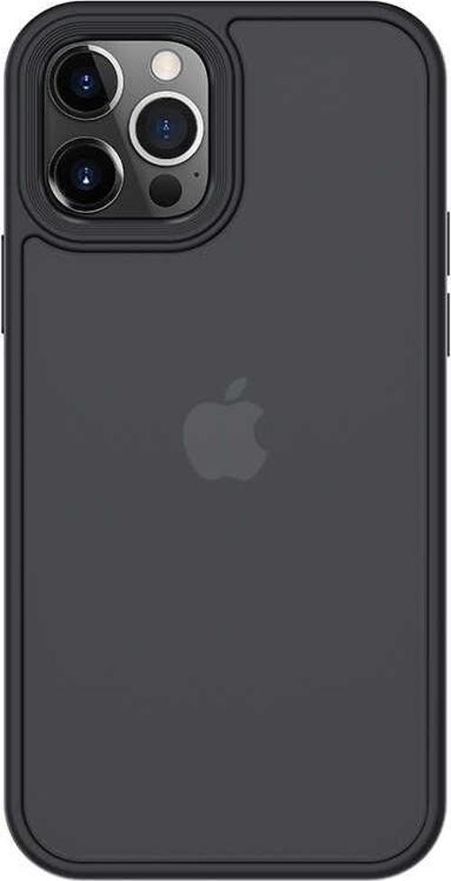 Apple iPhone 12 Pro Max Kılıf Arkası Mat Buzlu Hybrid Kapak