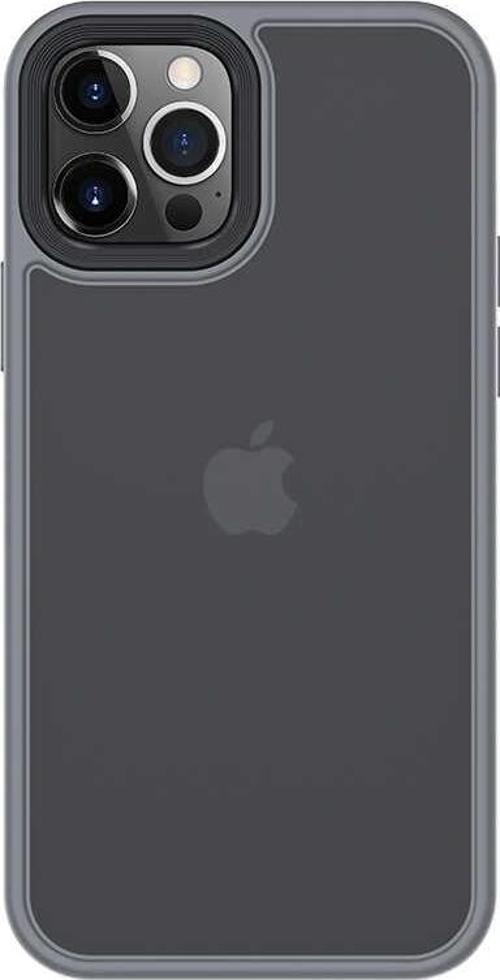 Apple iPhone 12 Pro Max Kılıf Arkası Mat Buzlu Hybrid Kapak