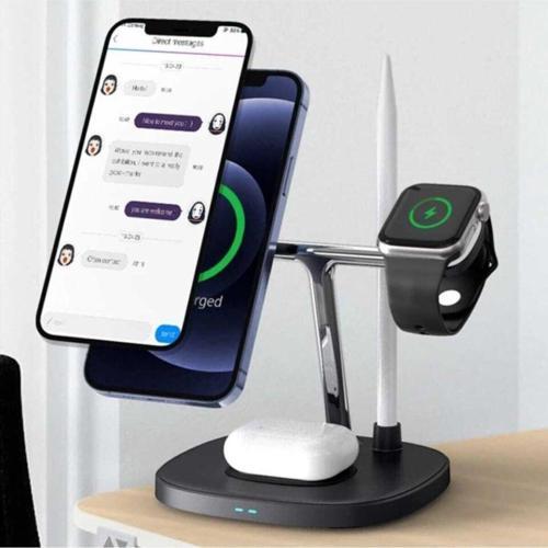 Manyetik 4 In1 Wireless Şarj Standı Apple Iphone + Watch +  Pro+Kalemlik
