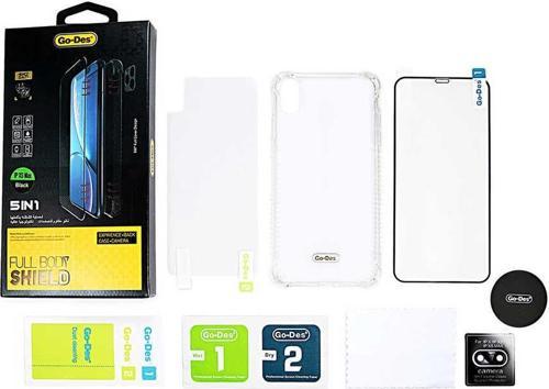 Apple iPhone X Ön Arka Koruma Go Des 5 in 1 Full Body Shield