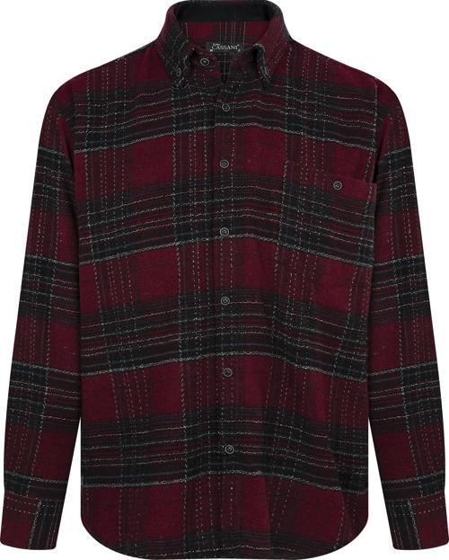 Regular Fit Erkek Kışlık HAKİKİ Oduncu Gömleği Bordo-6913