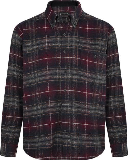 Regular Fit Erkek Kışlık HAKİKİ Oduncu Gömleği Bordo-6926