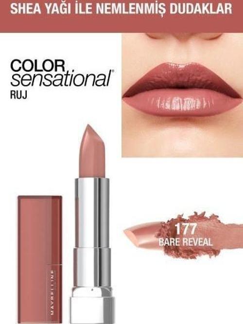 Maybelline New York Color Sensational Ruj - 177 Bare Reveal - Nude