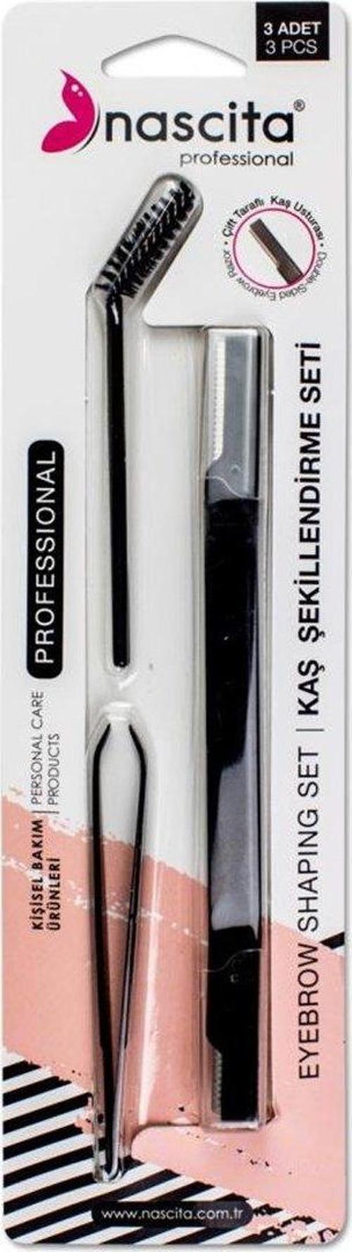 Kaş Bakım Seti Maskara Fırçası, Cımbız, Razor - 14