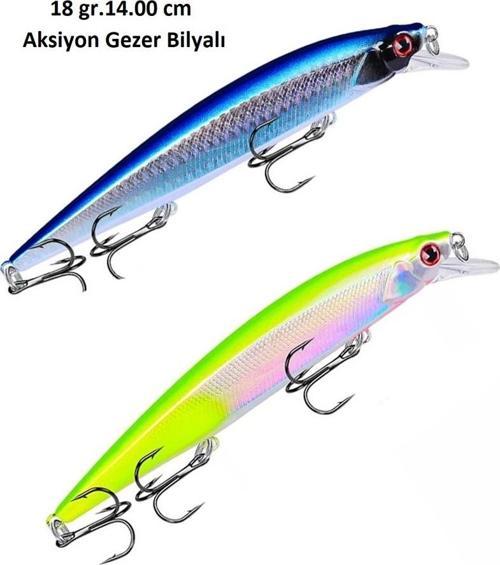 2 Adet 18gr 14cm Rapala Lures Sahte Balık Yemi Yapay Yem Suni Yem Maket Balık Jig Yem