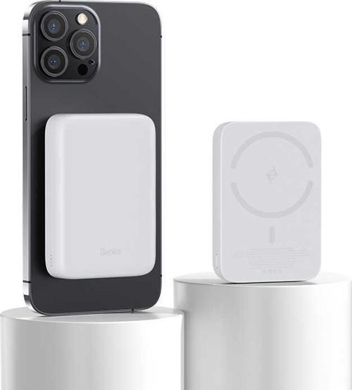 Mp03 10000 Mah Magsafe Magnetic Powerbank 10W Kablosuz Taşınabilir Hızlı Şarj Cihazı