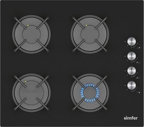 3046 N Siyah Klasik Set Üstü Cam Ocak