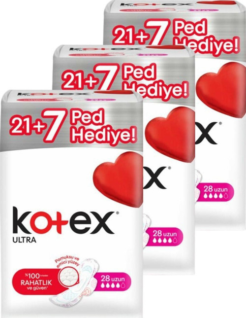 Ultra Uzun 28'Li X 3 = 84 Adet Ped