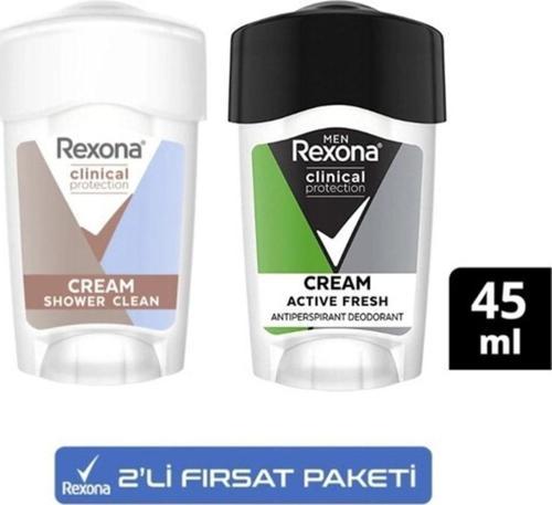 Stick Roll-On Deodorant Men Clinical Protection 45 Ml + Stick Roll-On Woman Deodorant